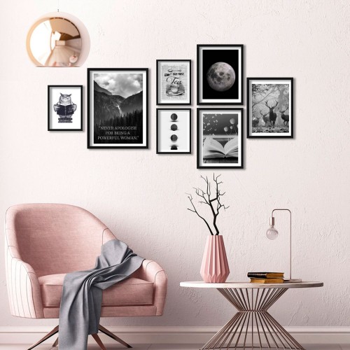 Book and Tea Çerçeveli Poster Seti