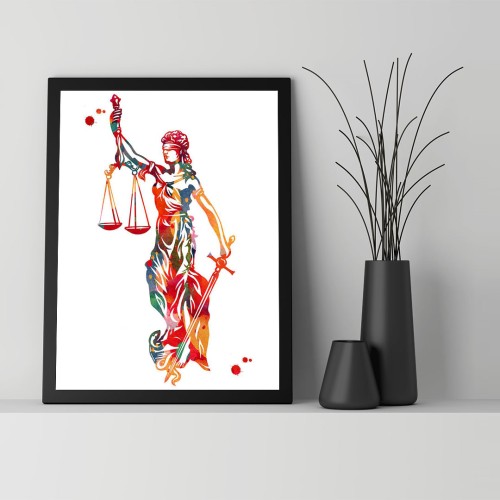 Justice Çerçeveli Poster