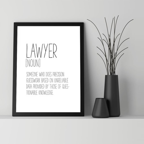 Lawyer Çerçeveli Poster