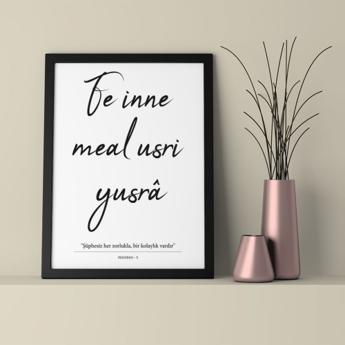 Fe İnne Çerçeveli Poster
