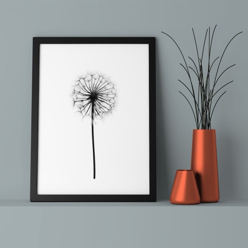 Karahindiba Çerçeveli Poster