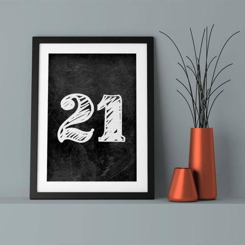 21 Çerçeveli Poster