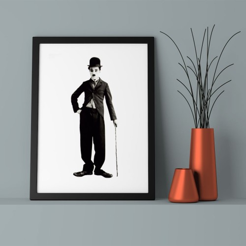 Charlie Chaplin Çerçeveli Poster
