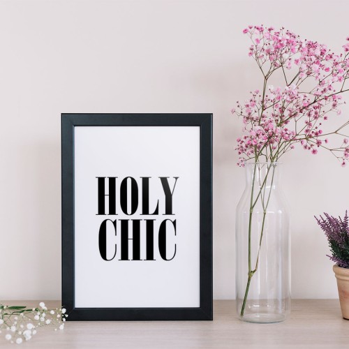 Holly Yazılı Çerçeveli Poster