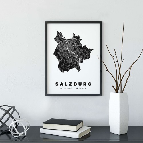 Slazburg Çerçeveli Poster
