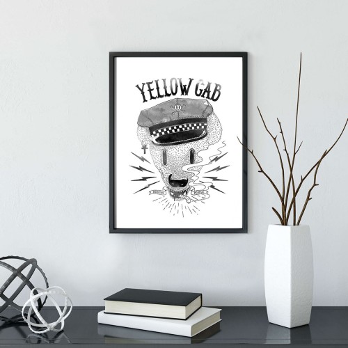 Yellow Gab Çerçeveli Poster