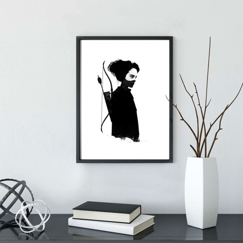 Yay Siluet Çerçeveli Poster
