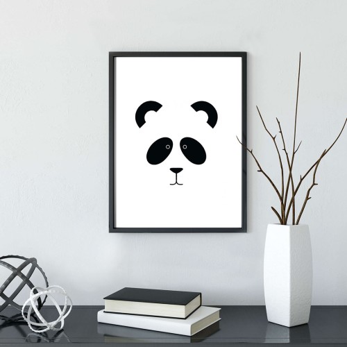 Panda Çerçeveli Poster