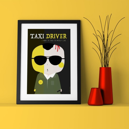 Taxi Driver Çerçeveli Poster