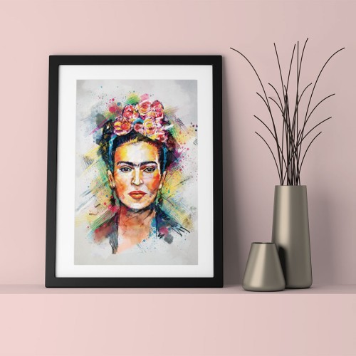 Frida Kahlo Çerçeveli Poster