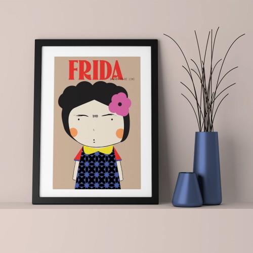 Frida Çerçeveli Poster
