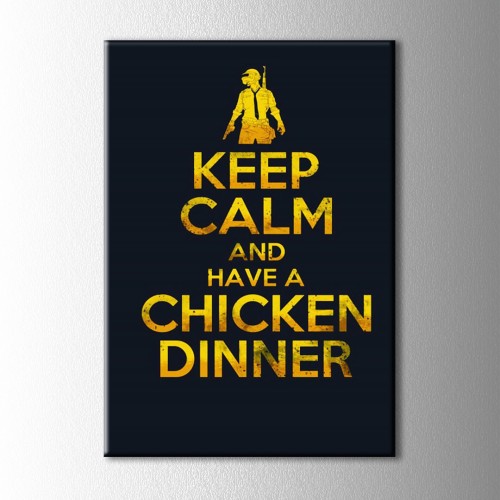 Chicken Dinner Pubg Kanvas Tablo