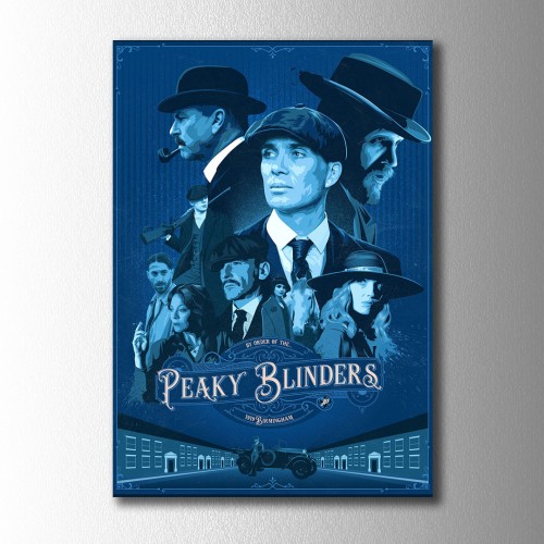 Peaky Blinders Mavi Kanvas Tablo