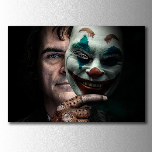 Joker ve Maskesi Kanvas Tablo