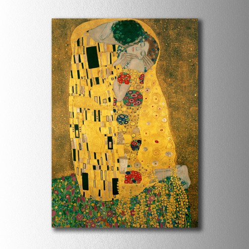 Gustav Klimt Kiss Kanvas Tablo