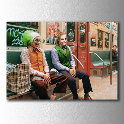 Jokerler Metroda Kanvas Tablo