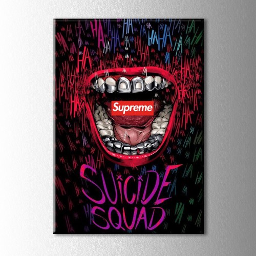 Supreme Suicide Squad Kanvas Tablo