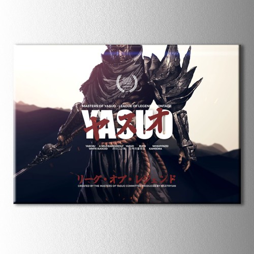 Lol 9K Yasuo Kanvas Tablo