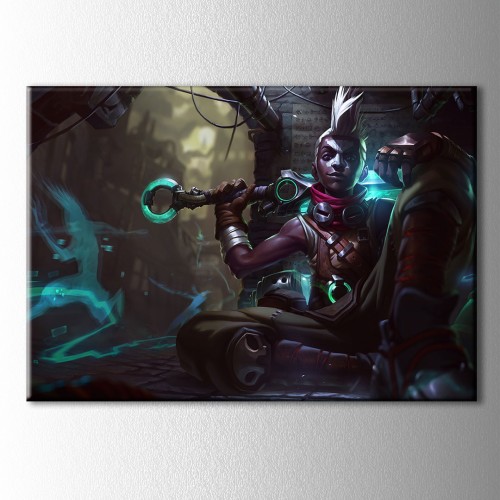 Lol Ekko Kanvas Tablo