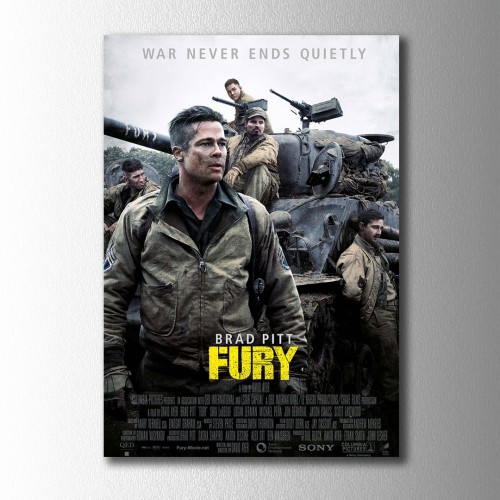 Fury Afiş  Kanvas Tablo
