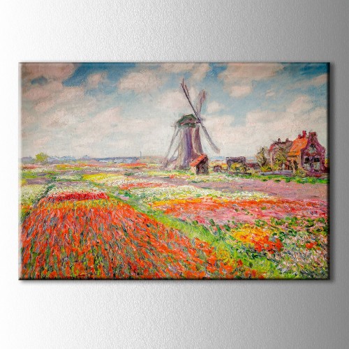 Tulip Fields 1886 Claude Monet Kanvas Tablo