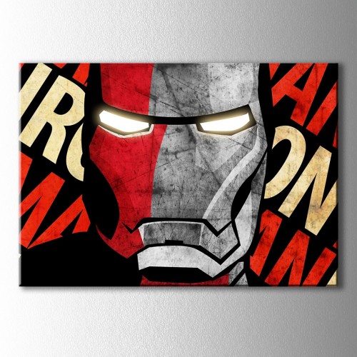 Popart İron Man Kanvas Tablo