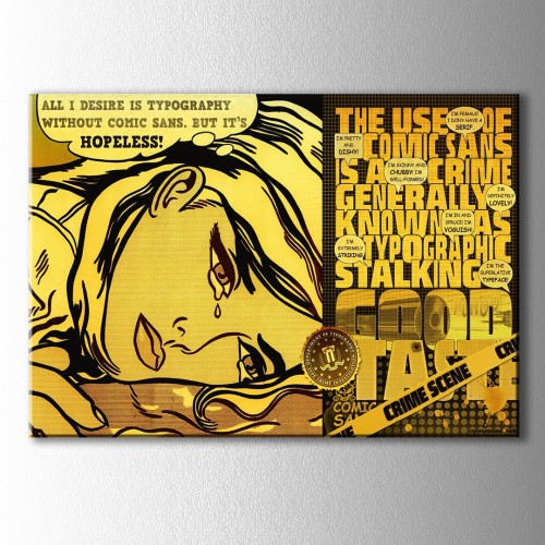 Popart Hopeless Kanvas Tablo