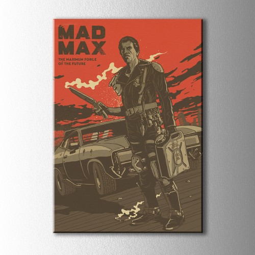 Vintage Mad Max Afiş Kanvas Tablo