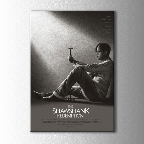Minimal The Shawshank Redemption Kanvas Tablo
