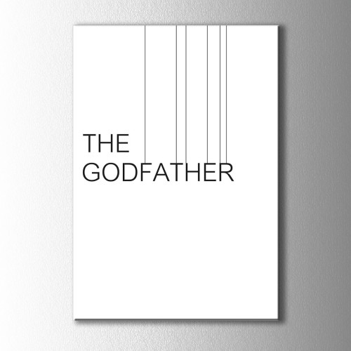 Minimal The Godfather Kanvas Tablo