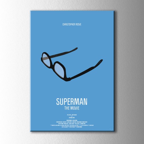 Minimal Superman Kanvas Tablo