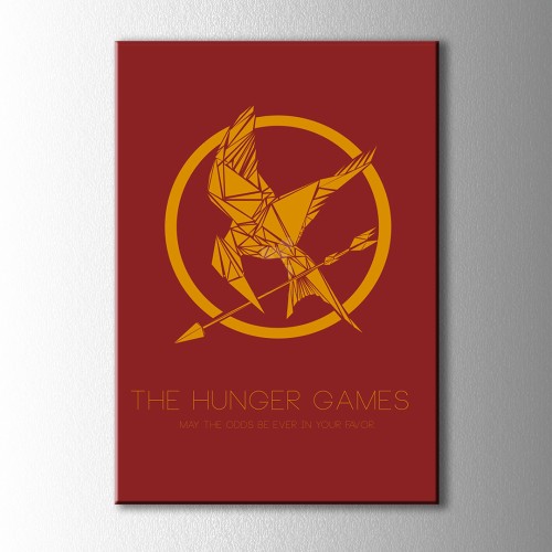 Minimal The Hunger Games Kanvas Tablo