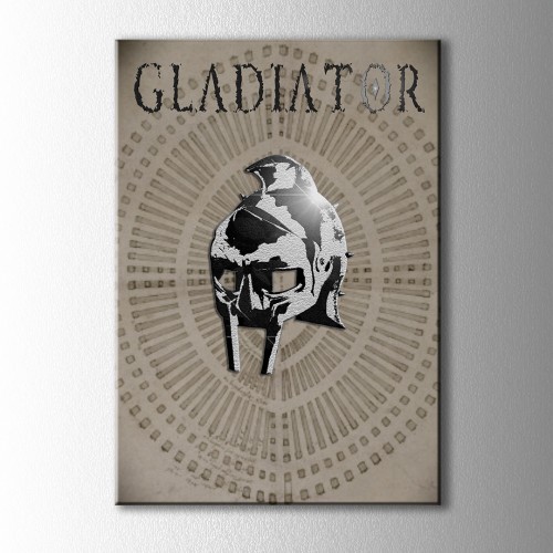 Minimal The Gladiator Kanvas Tablo