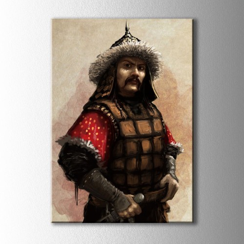 Moğol Savaşçı Kanvas Tablo 