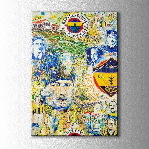 Fenerbahçe Atatürk Kanvas Tablo 
