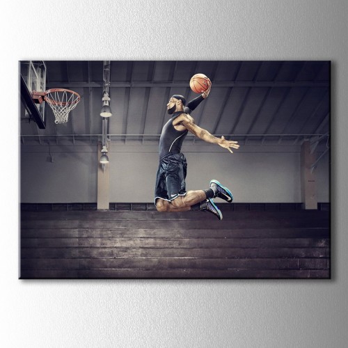 Basketbol Smaç Kanvas Tablo 