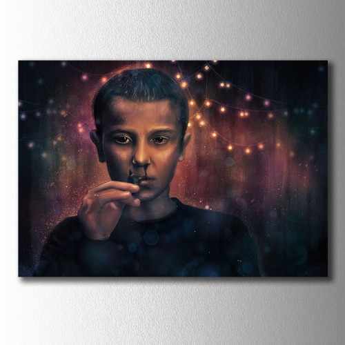 Stranger Things Eleven Poster Kanvas Tablo