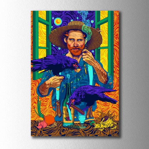 Van Gogh İllüstrasyon Kanvas Tablo