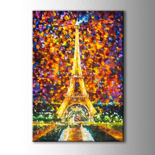 Paris Yağlıboya Görünümlü Kanvas Tablo