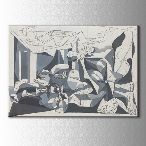 Picasso Charnel House Kanvas Tablo