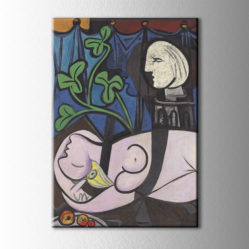 Picasso Çıplak Yeşil Yapraklar ve Büst Kanvas Tablo