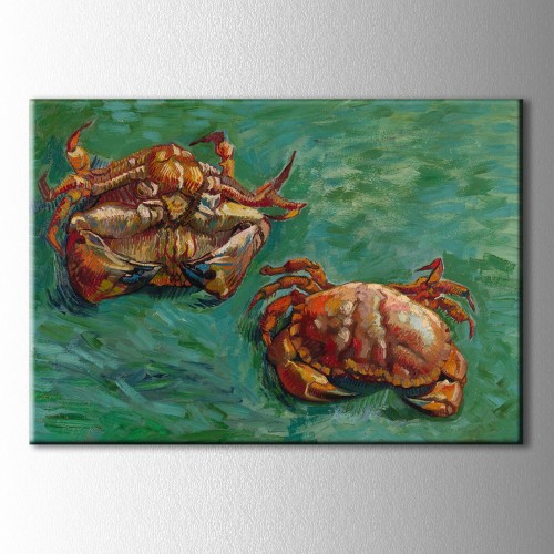 Van Gogh Two Crabs Kanvas Tablo