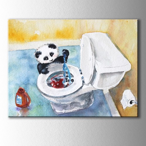 Yaramaz Panda Kanvas Tablo