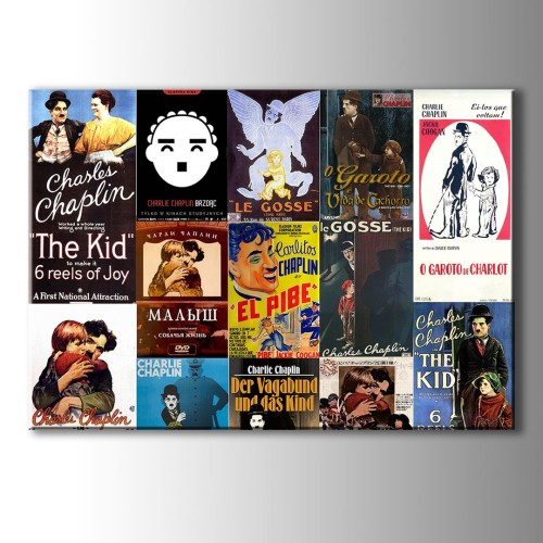 Charlie Chaplin Film Posterleri Kanvas Tablo