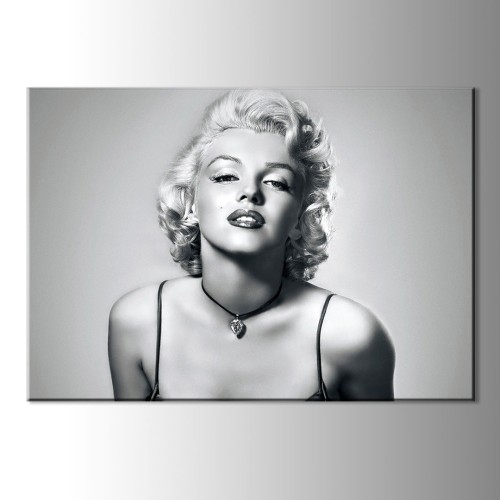 Marilyn Monroe Siyah Beyaz Kanvas Tablo	