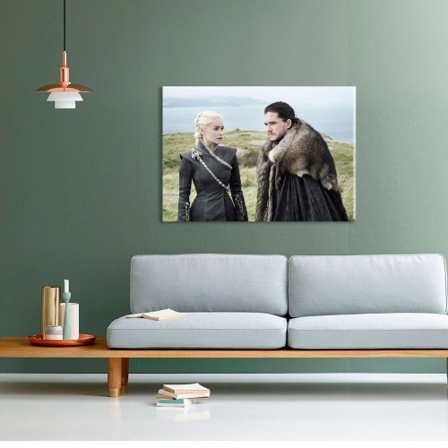 Khaleesi Ve Jon Snow Kanvas Tablo