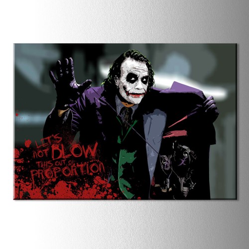 Lets Not Yazılı Joker Kanvas Tablo