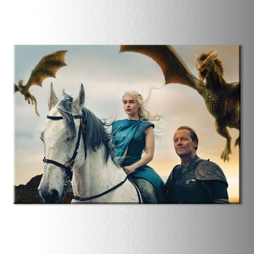 Game Of Thrones Khaleesi Kanvas Tablo