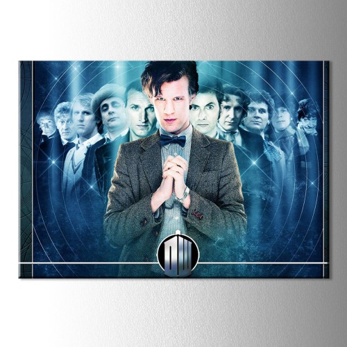 Mavi Doctor Who Kanvas Tablo