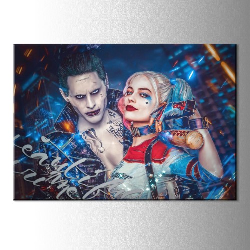 Harley ve Joker Kanvas Tablo